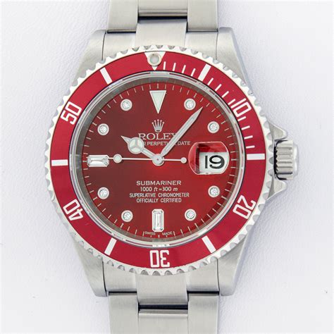 rolex submariner black red|rolex red submariner for sale.